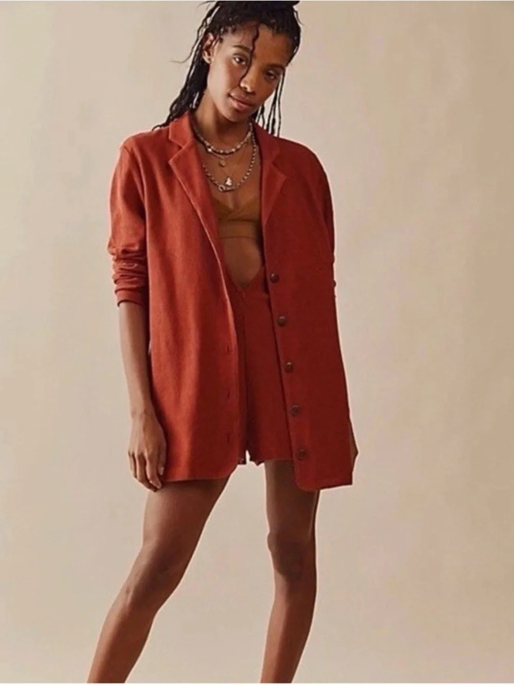 Free People Beach Lizzie Blazer Romper fits S-L